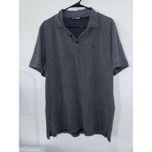 Men's Gray Travis Matthews Polo Lrg